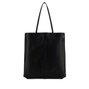 Jil Sander Men Black Leather Linea Shopping Bag